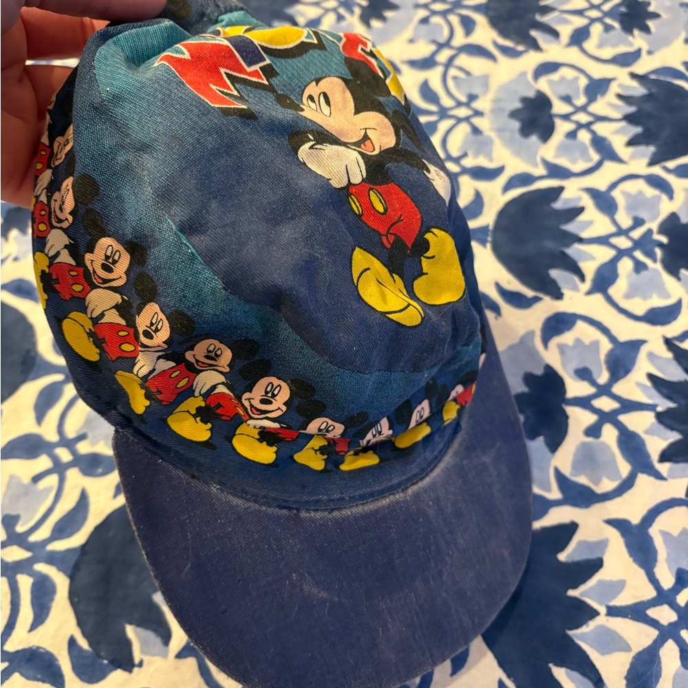 Vintage Mickey Mouse Blue Cap